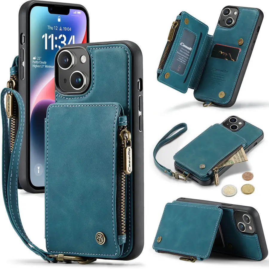 2023 CaseMe Products for iPhone 15 14 13 Pro Plus Max 6s 7 8 se 2020 Se 3 Phone Case With Luxury Touch Feel Leather Cover