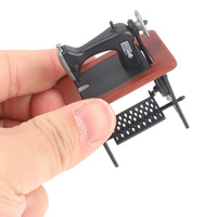 Mini machine à coudre 1:12, simulation de meubles pour maison de poupée, décoration de maison de poupée, accessoires miniatures pour maison de poupée