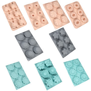 Moldes para pasteles silicona 3D bandejas hechas a mano pudín postre horneado molde para muffin - Product Image 6