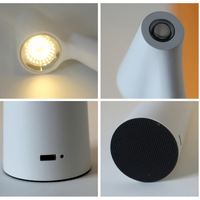 Lampe de table moderne design de luxe, nouvelle atmosphère, lumière LED, lampe décorative portable rechargeable pour pieds hauts, batterie de chambre à coucher