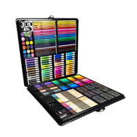 Kit de papeterie artistique de luxe, 258 pièces, ensemble de papeterie pour débutants et jeunes artistes