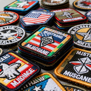 Maßgefertigte Bestickte Gewebte Designer-<span class=keywords><strong>Patches</strong></span> für Trucker-Hüte Cartoon Aufbügelbare Stickerei-<span class=keywords><strong>Patches</strong></span> für Kleidung aus Filzstoff - Product Image 3