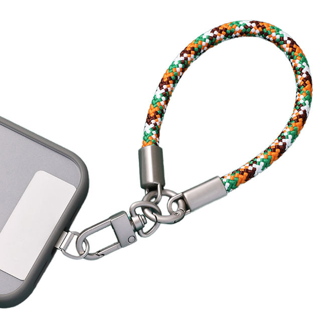 Wholesale High Quality Customizable Phone Wrist Strap Lanyards with Metal Patch 30cm Length Custom Packaging