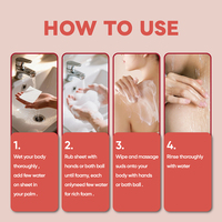 Tablettes de savon de douche solubles écologiques et naturelles pour voyage, marque privée, conforme aux normes MSDS et REACH