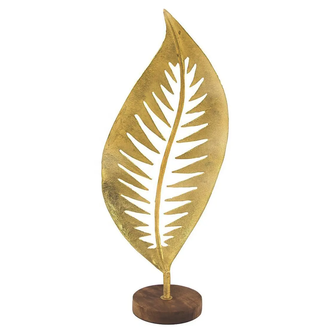 金属の葉の彫刻ファンシーデザイン手作りのモダンなデザイン装飾的な葉の形をしたテーブルのための金属の彫刻