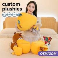 Venta al por mayor de juguetes de peluche divertidos de pelícano, muñecos de peluche de capibara con diseño de bolsa de plátano, estilo meme, colección de regalos bonitos de fábrica con 15 años de experiencia