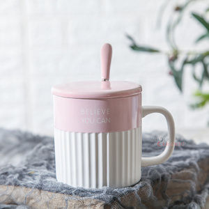 350ml <span class=keywords><strong>un</strong></span> grado en relieve de Color sólido de doble acristalamiento de taza de <span class=keywords><strong>café</strong></span> de cerámica con tapa y cuchara logotipo perso - Product Image 2