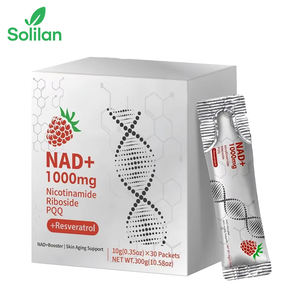 Solilan NAD suplemen cair 30 buah nikotinamide Riboside Resveratrol sehat penuaan meningkatkan energi seluler DNA perbaikan untuk saraf - Product Image 1