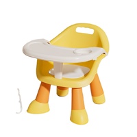 Chaise de table à manger pour bébé, tabouret multifonctionnel, chaise pour enfants, siège en plastique avec dossier pour la maison, petit tabouret