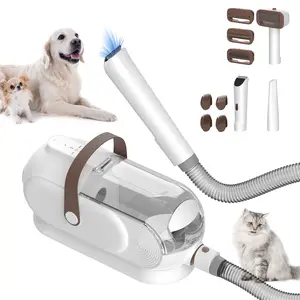 Neuankömmling 8 IN 1 Multifunktion aler Haustier-Staubsauger Hunde pflege produkte Haars ch neider