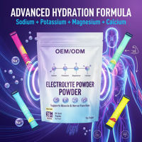 Poudre d'électrolytes hydratante OEM, vitamines, sans édulcorants artificiels, 6 g par sachet, pour l'énergie, le soutien immunitaire, la nutrition sportive