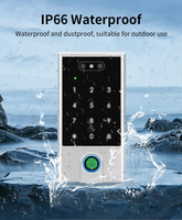 Sistema de Control de Acceso Inteligente Yistar con Carcasa Metálica Impermeable, WIFI, Tuya Smart, Reconocimiento Facial, Huella Dactilar y Tarjeta Inteligente, con Función de Intercomunicador