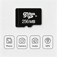 Kartu memori SD grosir, kartu TF 256MB Kelas 4, cocok untuk pemutar MP3 MP4, peralatan audio, ponsel, dan lainnya.