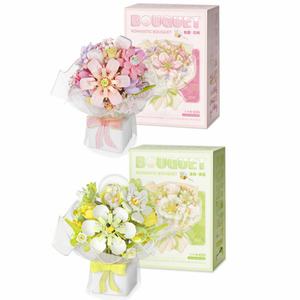 Nuevo Juego de Bloques de Construcción de Plástico de 1228 Piezas para Decoración de Ramos de Flores Artificiales, Regalos de San Valentín y Cumpleaños, Juguetes - Product Image 1