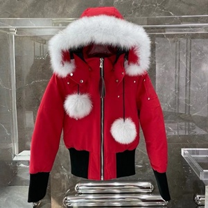 Veste en duvet 100% pour homme MOOSE Canada, luxe, décontractée, coupe ajustée, mi-longue, chaude, col en fourrure de renard vintage - Product Image 2