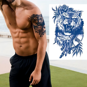 Tatuajes Jagua Personalizables Azul Oscuro Resistentes al Agua al por Mayor, Tatuajes Temporales a Base de Plantas de 2 Semanas, Gel de Jugo para Cuerpo <span class=keywords><strong>y</strong></span> Rostro, Dura 15 Días - Product Image 1