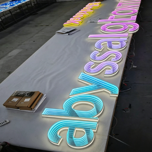 ป้ายไฟ LED กระจกอินฟินิตี้พิมพ์ลาย 3 มิติ แบบกำหนดเองได้ พร้อมเอฟเฟกต์ <span class=keywords><strong>Abyss</strong></span> ตัวอักษรแบบ Channel Letters ป้ายไฟ 3 มิติ สำหรับบาร์ ร้านกาแฟ - Product Image 5