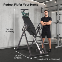PINJIAN CE Machine d'étirement dorsal compacte avec base antidérapante pour la relaxation musculaire à domicile – Table d'inversion
