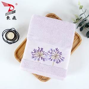 100% Cotton Hot Bán Ánh Sáng Sang Trọng Màu Sắc Tốt Chất Lượng Hoa Thêu Khăn Thiết Lập - Product Image 4