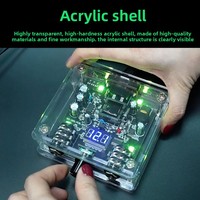 Alimentation pour tatouage en acrylique transparent, éclairage d'ambiance LED haute puissance, transformateur pour machine à tatouer à bobine motorisée et stylo de tatouage