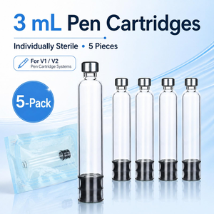 3ml Glass Vials with Aluminum Lid for Steam Sterilization and <b>Liquid</b> Packaging Borosilicate Glass Vial - Product Image 3