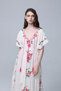 Abito da donna Sexy Boho floreale Sexy da spiaggia con ricami in stile <span class=keywords><strong>gotico</strong></span> - Product Image 3