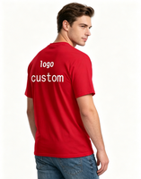 Camisetas de Manga Corta para Hombre, Tallas Grandes, 100% Algodón de Alta Calidad, Impresión de Serigrafía Personalizada, Ecológicas, 220 Gramos, Tejido de Punto