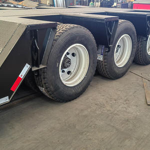 ราคาโรงงาน รถพ่วงพื้นเรียบแบบ Gooseneck 3/4/5 เพลา แบบ Lowboy Low Bed - Product Image 4
