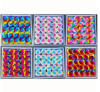 Savon Arc-en-ciel en Forme de Têtes de Roses Parfumées, Fait Main, Coffret Cadeau DIY en Gros pour la Saint-Valentin, la Fête des Mères, la Remise des Diplômes, Noël, les Cadeaux de Mariage