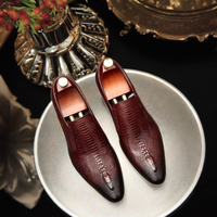 Chaussures habillées en cuir noir authentiques pour hommes, élégantes, en similicuir pour Oxford en cuir véritable, nouvelle tendance pour mariages et fêtes