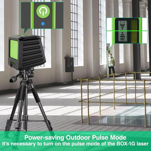 High BOX1G - 30m Outdoor Green Cross Line Self-leveling <b>Laser</b> <b>Level</b> with Vertical Beam Spread Covers of 150 - Product Image 4