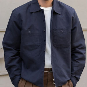 <span class=keywords><strong>Camicia</strong></span> da lavoro <span class=keywords><strong>oversize</strong></span> da uomo in cotone canapa giacche Casual da uomo <span class=keywords><strong>giacca</strong></span> Top sostenibile con tasca - Product Image 5