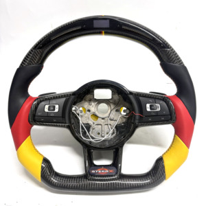 Service OEM/ODM, volant VW <span class=keywords><strong>Golf</strong></span> MK7 pour GTI Jetta GTE Passat MK6 R <span class=keywords><strong>GTD</strong></span> 7.5 Polo, maintien des fonctions d'origine - Product Image 1