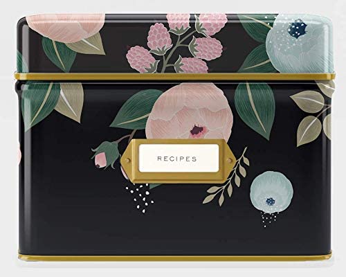 Лидер продаж, прямоугольная жестяная коробка для хранения в американском стиле с карточками и разделителями