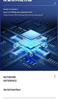 Equipo Industrial de Riel DIN, 1 Puerto RS232 485, Transmisión Transparente, Servidor/Cliente TCP, UDP, Ethernet 10/100M, Modbus