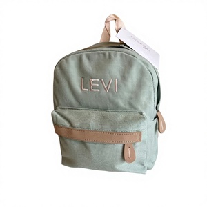 Sac à dos préscolaire <span class=keywords><strong>brodé</strong></span> Sac à dos en toile avec nom de l'enfant Sac à dos personnalisé pour enfants - Product Image 5