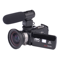 Videocámara profesional inalámbrica 4K, videocámara con pantalla táctil de 3 pulgadas, cámaras digitales de 48MP, grabadora, versión nocturna