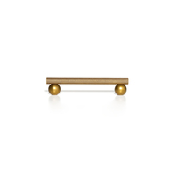 Poignée de meuble moletée en laiton Qiansi HK0395, bouton en laiton antique, poignées modernes pour armoire de cuisine, tiroirs et portes
