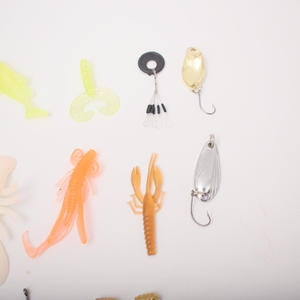 Kit de señuelos de pesca multifuncional de 38 piezas para agua dulce y salada, juego de cebo para pesca de lubina, anzuelo de pesca, rana giratoria - Product Image 3