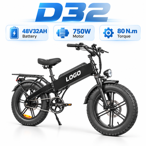 จักรยานส่งของ D32 48V32Ah ระยะทางไกล 128 กม. ยางอ้วน 20 นิ้ว ผลิตตามสั่งจากโรงงาน OEM จำนวนมาก - Product Image 1