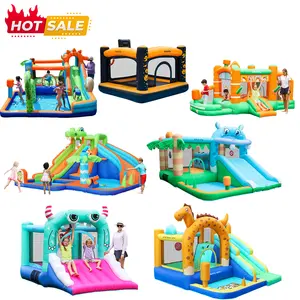 Factory Customized Oxford Cloth Bouncy House Playground Inflatable Water Slide Jumping Castle For Kids Inflatable Bounce House