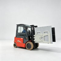 Pince à cartons LDSJ série D pour chariot élévateur, patins en caoutchouc non-marquants, robuste, pour la logistique d'entrepôt et le transport de boîtes, garantie 2 ans