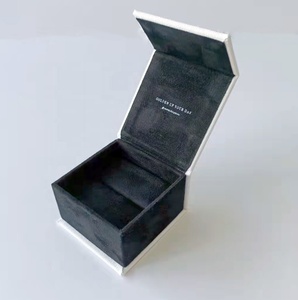 Chất Lượng Cao Thân Thiện Với Môi Vải Hộp Đồ Trang Sức Da Lộn Nhung Trang Sức Hộp Quà Tặng Với Logo - Product Image 6