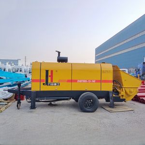 Bomba de Concreto Montada en Remolque de Fábrica JIUHE, Maquinaria de Potencia con Motor Diésel, Bomba de Concreto Móvil Portátil en Venta - Product Image 2