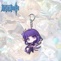 Gantungan Kunci Akrilik Game Yuan Shen Tentara Tersebar Funina Zhongli Lightning General Liontin Karakter Aksesoris Ransel Hadiah