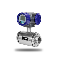 Débitmètre électromagnétique DN25/50/80/100 à fixation par collier, en acier inoxydable, résistant à la corrosion, précision +/-0,5%, pour eau industrielle