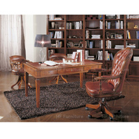Mobilier de bureau américain classique chaise de bureau Table d'écriture en bois de style rétro avec tiroirs de rangement