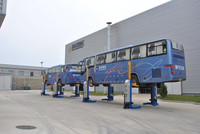 Maxima FC55W CE-Zertifizierter 5,5T 4-Säulen-Einzel-Säulen-Hebebühne für Nutzfahrzeuge, Schwerlast-Hydraulikhebebühne