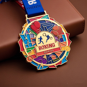 Factory Custom Design Silver Gold Plated Yoga Korean Martial Arts Award Metal Sports Martial Arts Boxing Medal