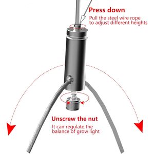 FARMLITE Full Spectrum LED coltiva luce per piante da interno lampade a sospensione a emissione bianca per la crescita di piantine e margherite - Product Image 5